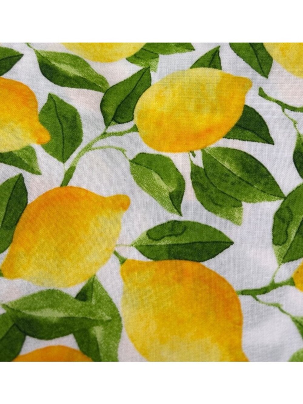 Lemon-Themed Fabric Cotton 1/2 yard x 44" Quilting Sewing Crafting